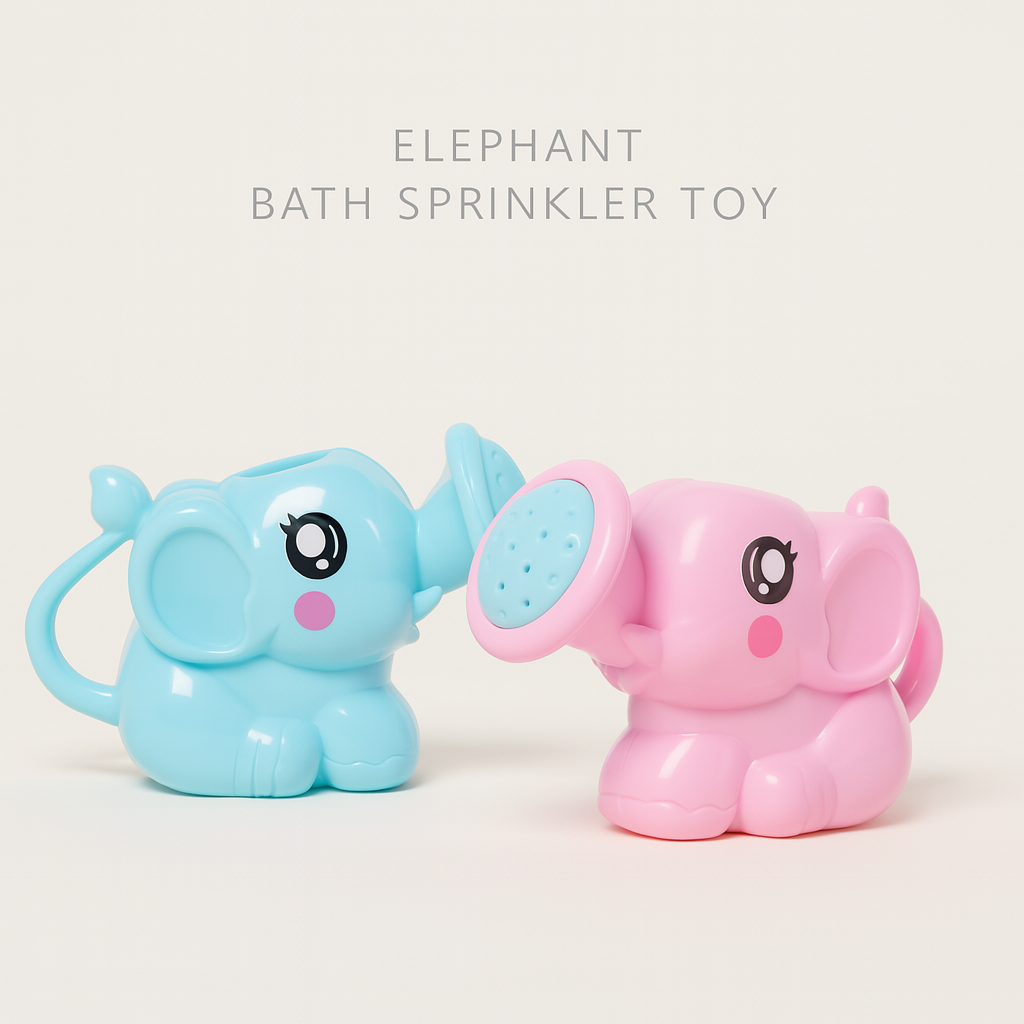 Elephant Bath Sprinkler Toy – Baby & Toddler Plastic Watering Pot for Fun Bath Time