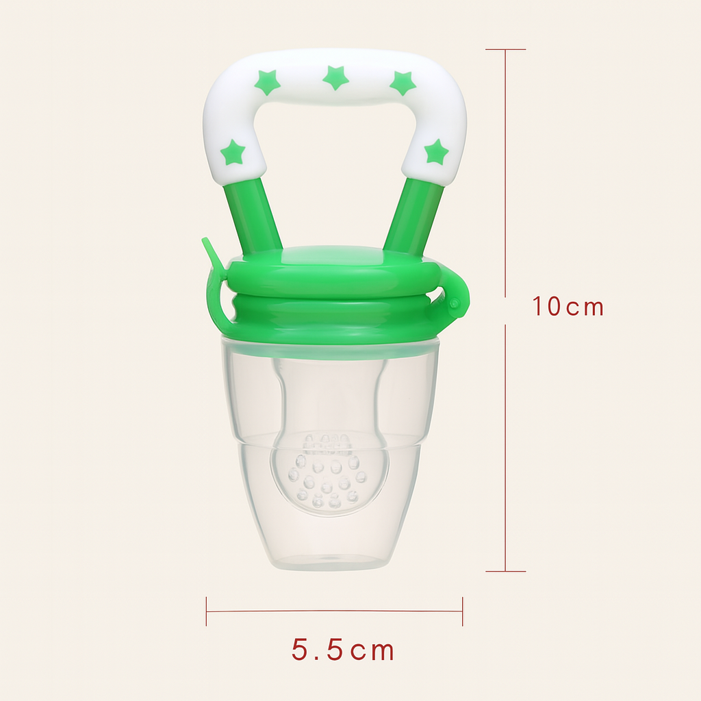 Silicone Fruit Feeder – Baby Food Supplement Pacifier | Portable Teething Molar Stick for Infants