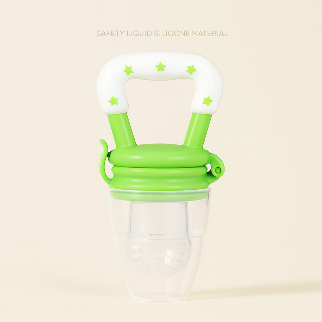 Silicone Fruit Feeder – Baby Food Supplement Pacifier | Portable Teething Molar Stick for Infants