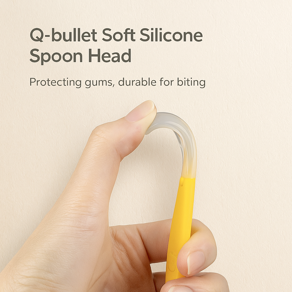 Baby Silicone Feeding Spoon – Soft Training Tableware with Storage Box