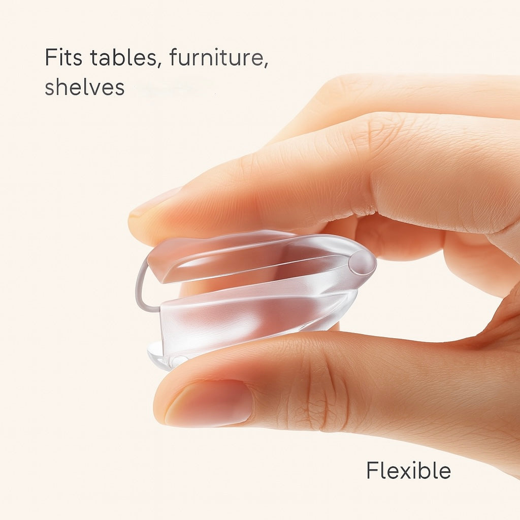Silicone Corner Protectors – Soft Transparent Guards for Baby Safety (4/10pcs)