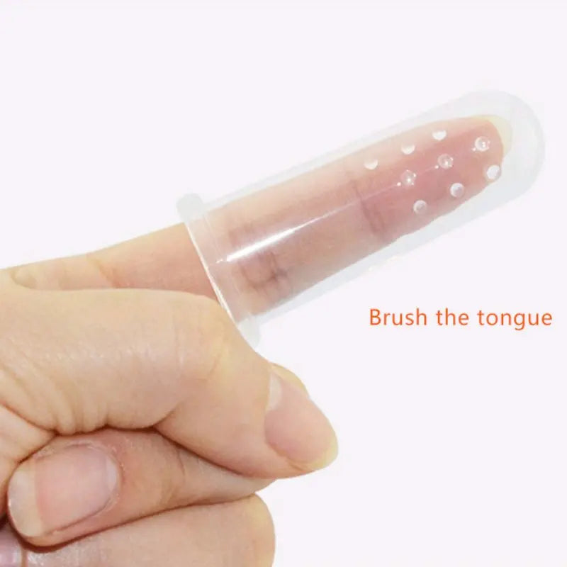 Soft Silicone Baby Finger Toothbrush with Case – Infant Gum Massager & Early Oral Care Tool
