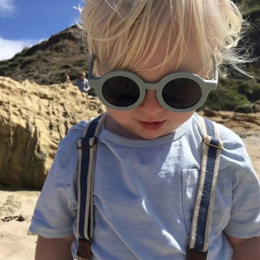 Children's Retro Round Sunglasses – UV Protection Summer Eyewear for Boys & Girls