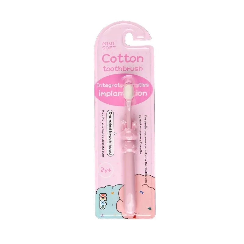 0–3 Years Cartoon Soft Toothbrush for Children – Gentle Oral Care with Cute Animal Handle