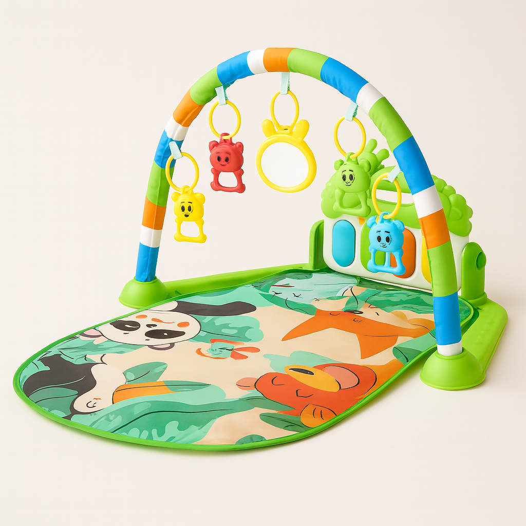 Baby Musical Activity Gym – Piano Play Mat with Lights for Newborn Development