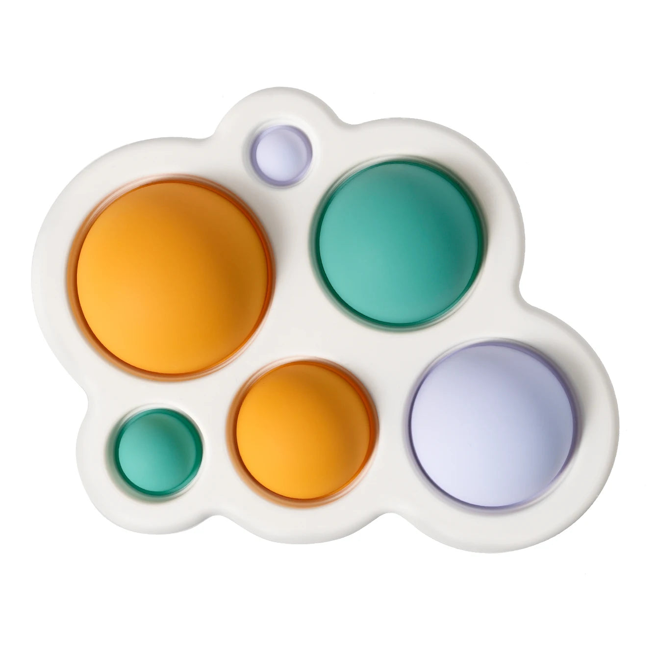 Baby Silicone Press Toy – Colourful Sensory Teether & Fidget Toy for Infants and Toddlers