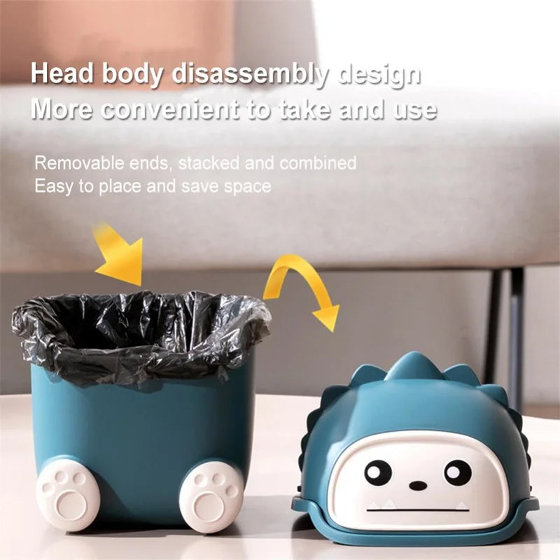 Mini Trash Can – Cute Rubbish Bin for Home, Office, Baby & Kids Room
