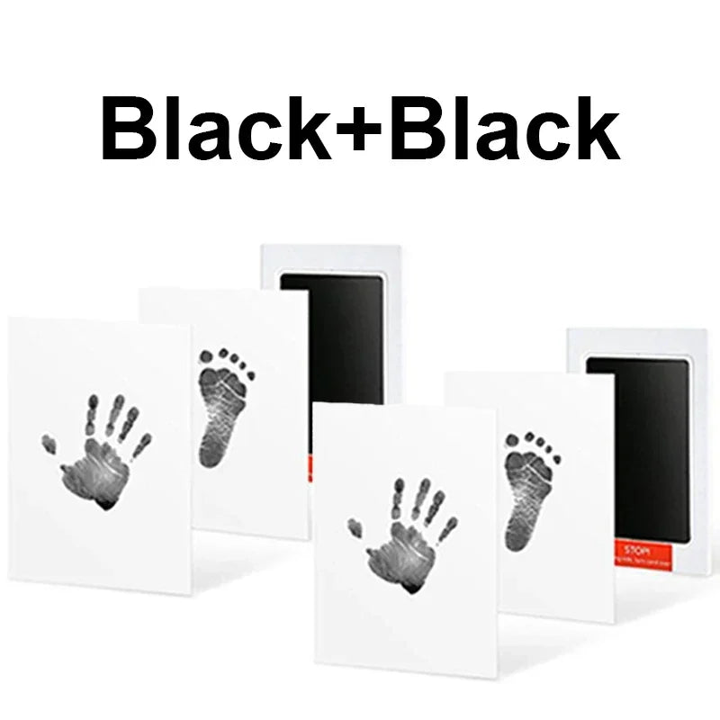 2-Set Baby Handprint & Footprint Ink Pads – Safe, Inkless Keepsake Kit for Babies or Pets