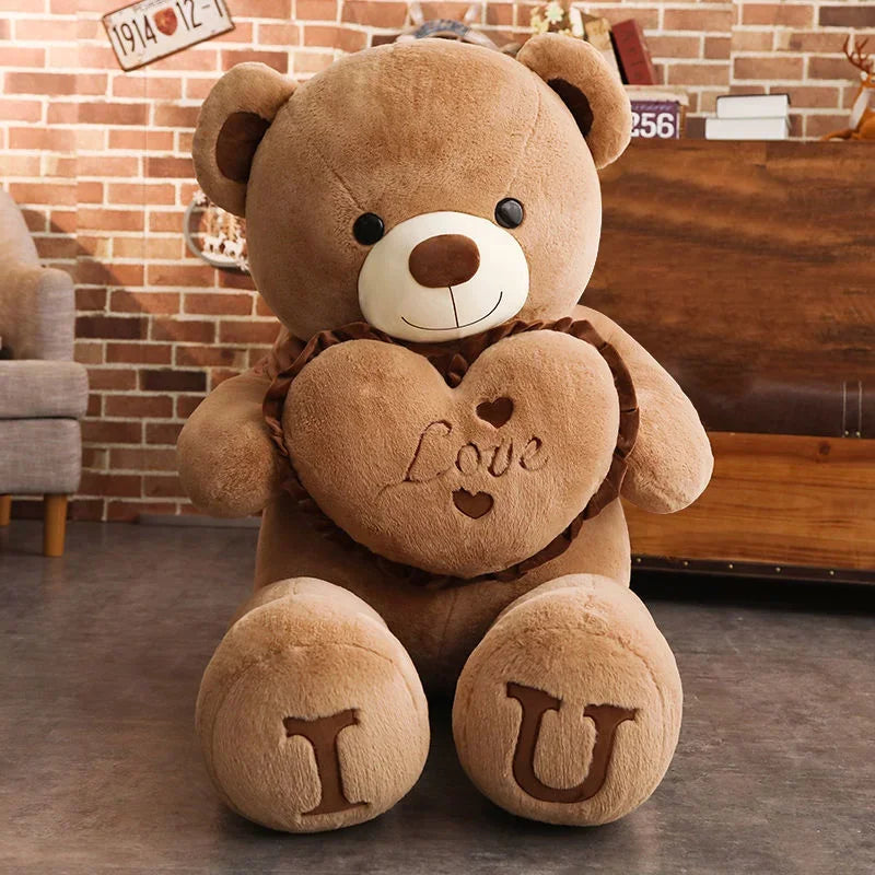 Giant Teddy Bear Plush Toy – 80/100cm Soft Stuffed Animal Gift for Kids & Loved Ones