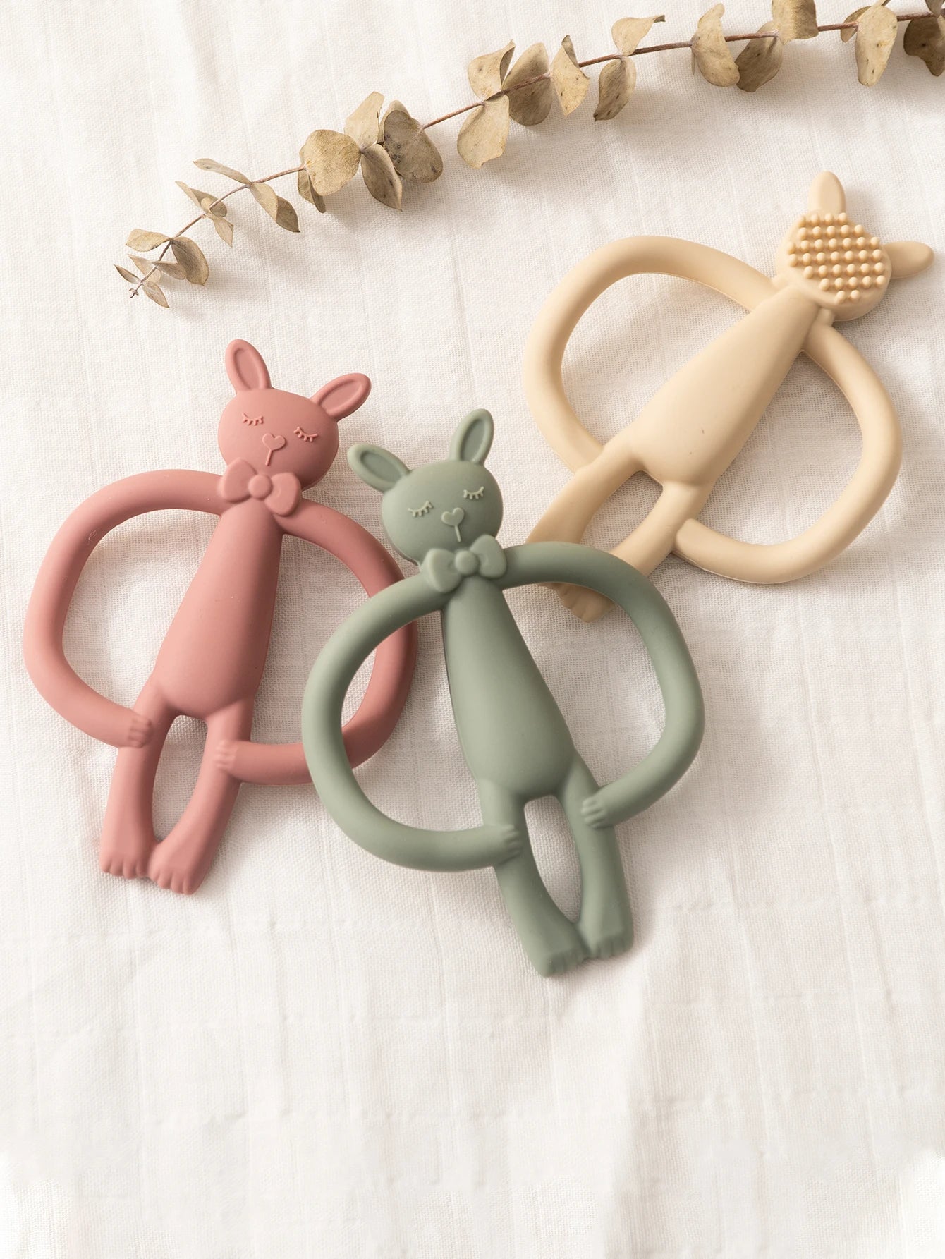 Silicone Rabbit Baby Teether – BPA Free Infant Chewing Toy