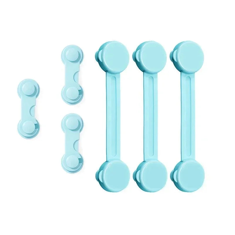4/6pcs Baby Safety Drawer Locks – Anti-Pinch Cabinet & Fridge Lock Buckles