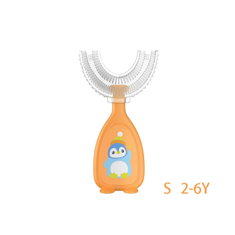 360° U-Shaped Baby Toothbrush – Soft Silicone Oral Care for Infants & Toddlers