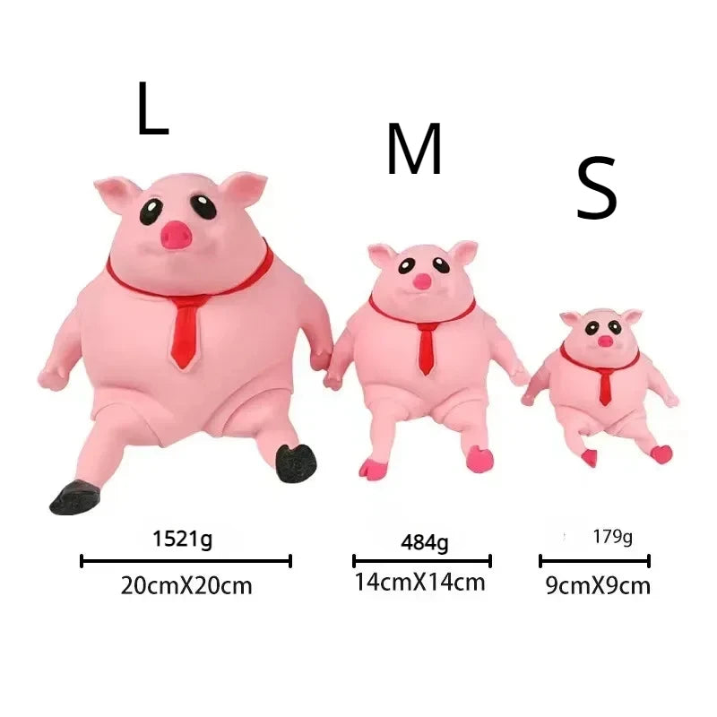 Cute Pink Pig Squeeze Toy – Stress Relief Animal Doll for Kids