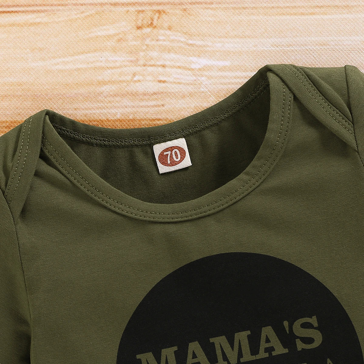 Baby Boy Summer Outfit Set – Letter Bodysuit + Camouflage Pants + Hat (0–18 Months)