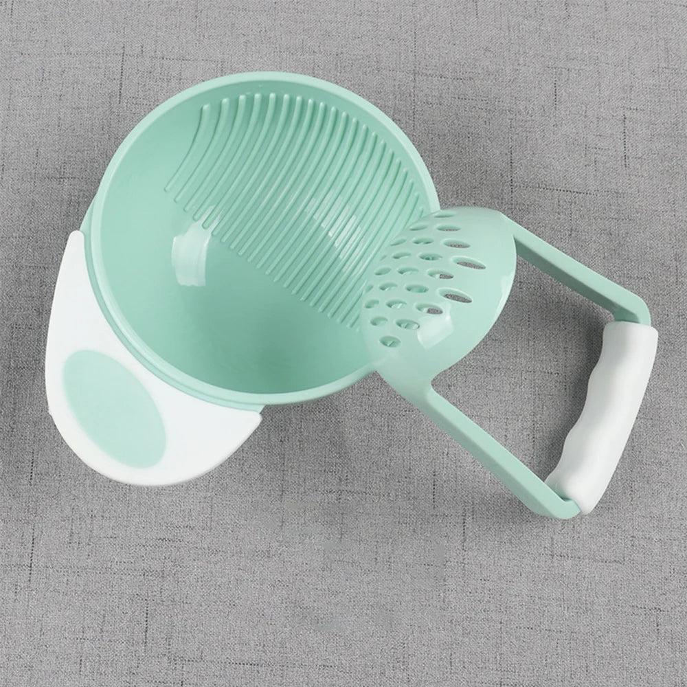Baby Food Grinding Bowl Set – Manual Fruit & Veggie Supplementary Food Tool for Toddlers