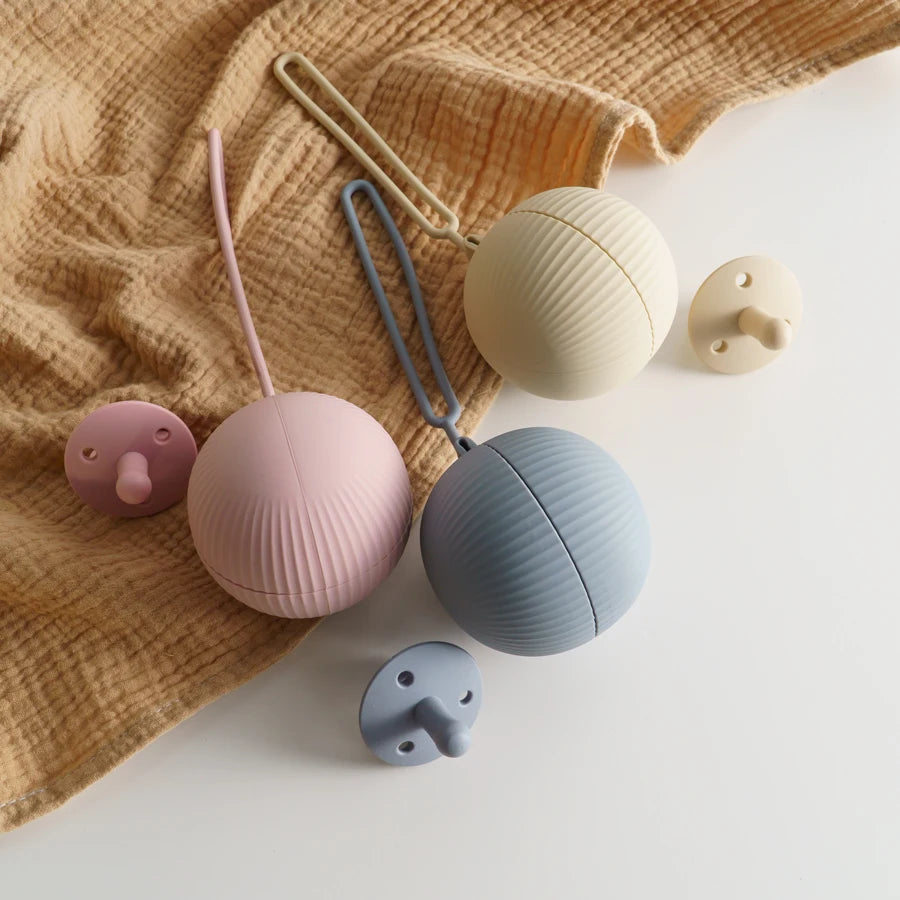 Soft Silicone Baby Pacifier Holder Box – BPA-Free Portable Nipple Soother Storage for Newborns