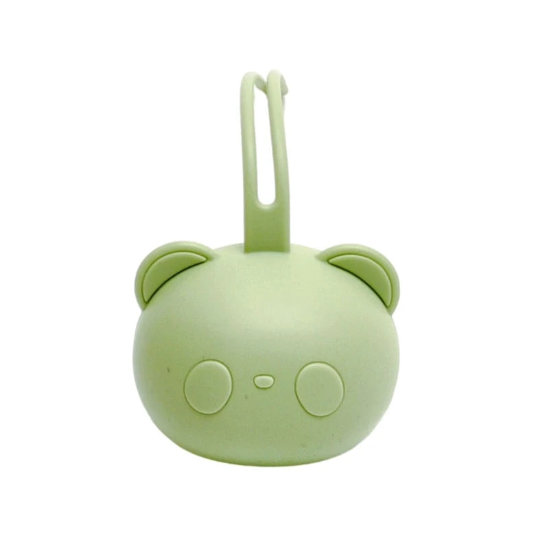 Bear Shaped Silicone Pacifier Case – Dustproof Soother Storage Bag for Babies and Toddlers