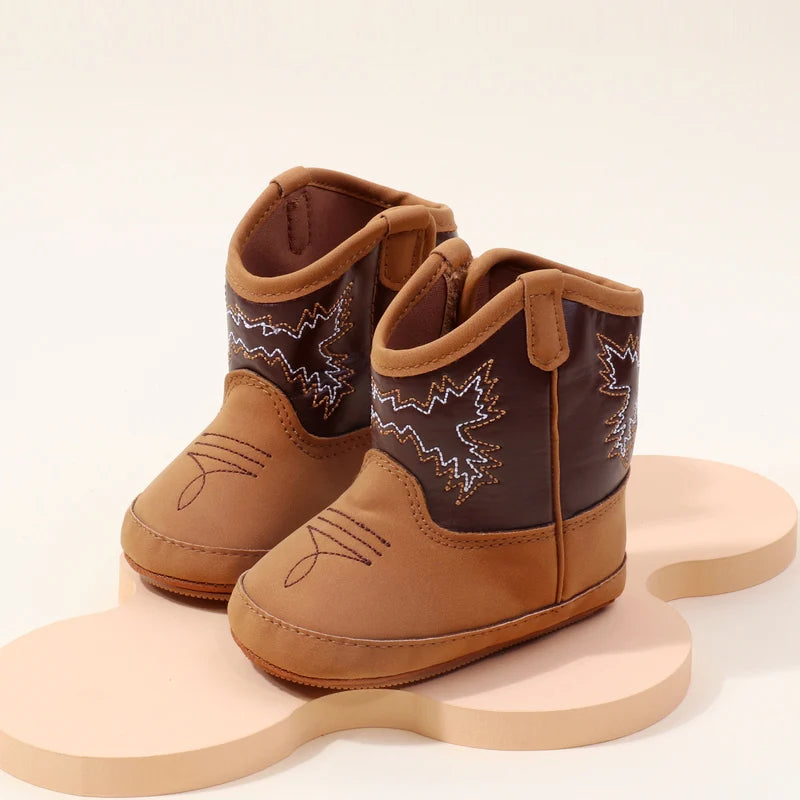 Baby PU Leather Boots – Soft Prewalker Shoes for Boys & Girls