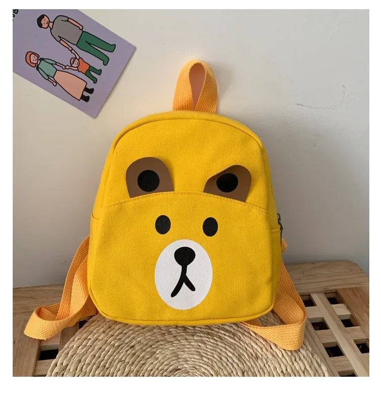 3D Cartoon Little Bear Plush Kids Backpack – Cute Mini School Bag for Toddlers