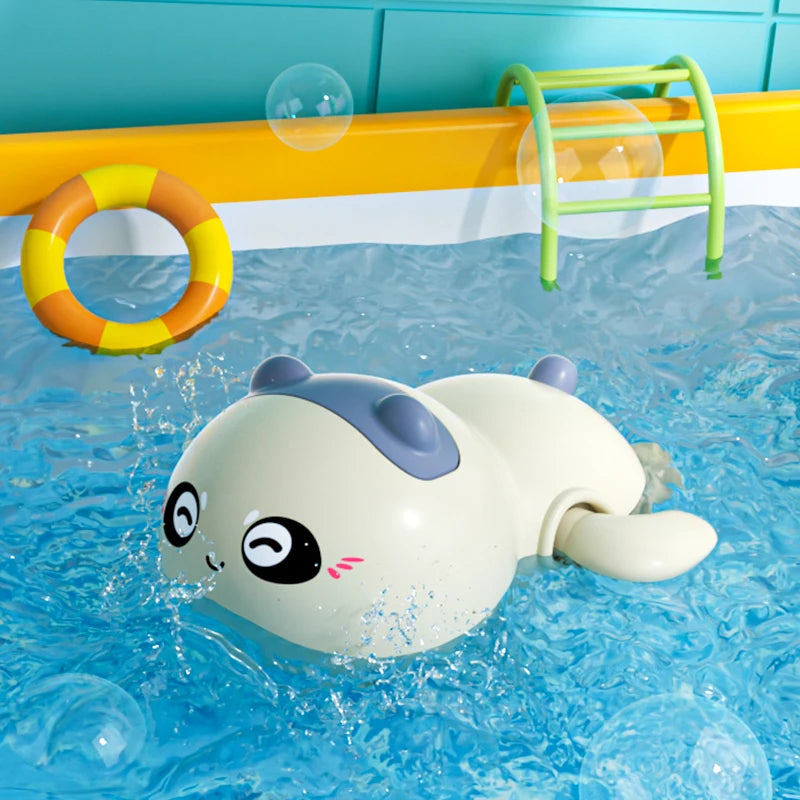 Clockwork Tortoise Bath Toy – Wind-Up Swimming Animal for Bathtub Fun