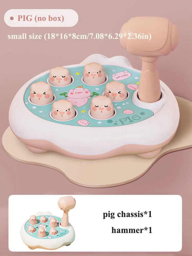 Montessori Animal Hammer Toy – Duck, Frog & Pig Puzzle Game for Toddlers 12–24 Months