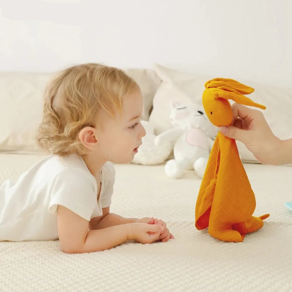 Muslin Baby Comfort Towel – Soft Cotton Soothe Blanket & Sleep Toy for Newborns