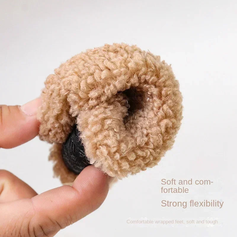 Winter Warm Baby Slippers – Soft Plush Indoor Floor Shoes with Anti-slip Sole for Toddlers