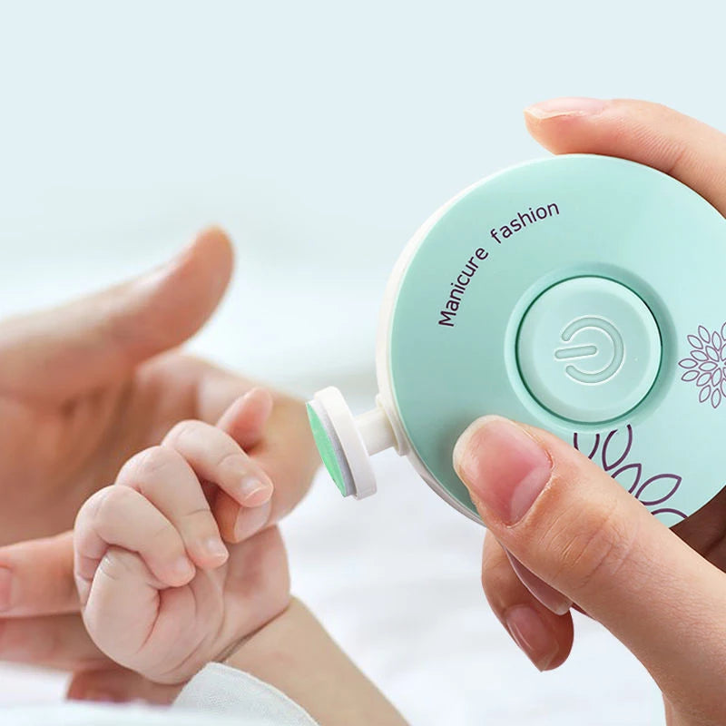 Electric Baby Nail Trimmer – Gentle Nail Clipper & Polisher Tool for Newborns and Infants