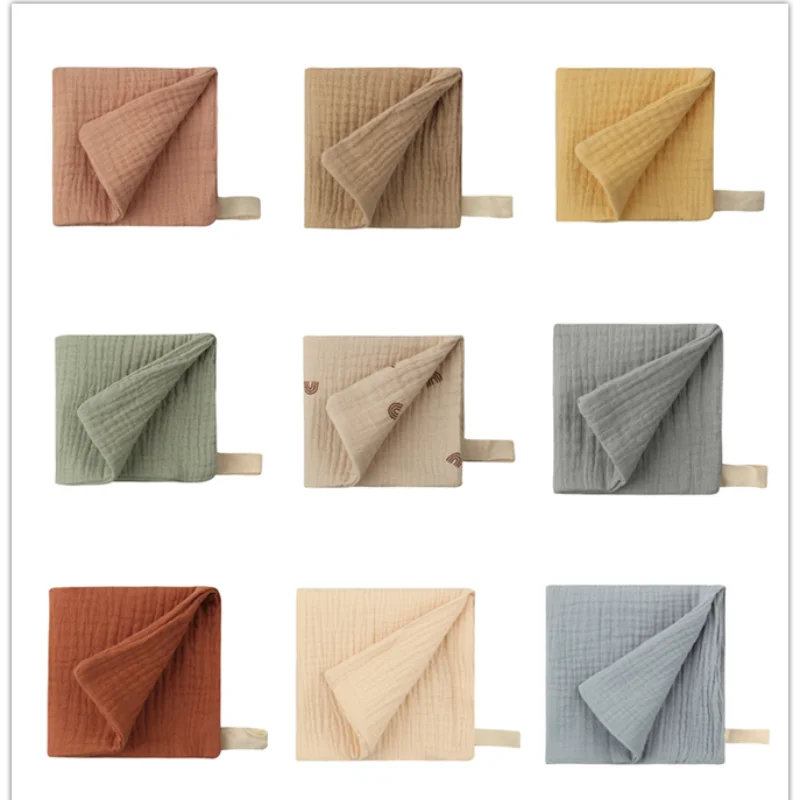 Baby Muslin Washcloth Set – Soft Cotton Gauze Towels for Newborn Bath & Face Care