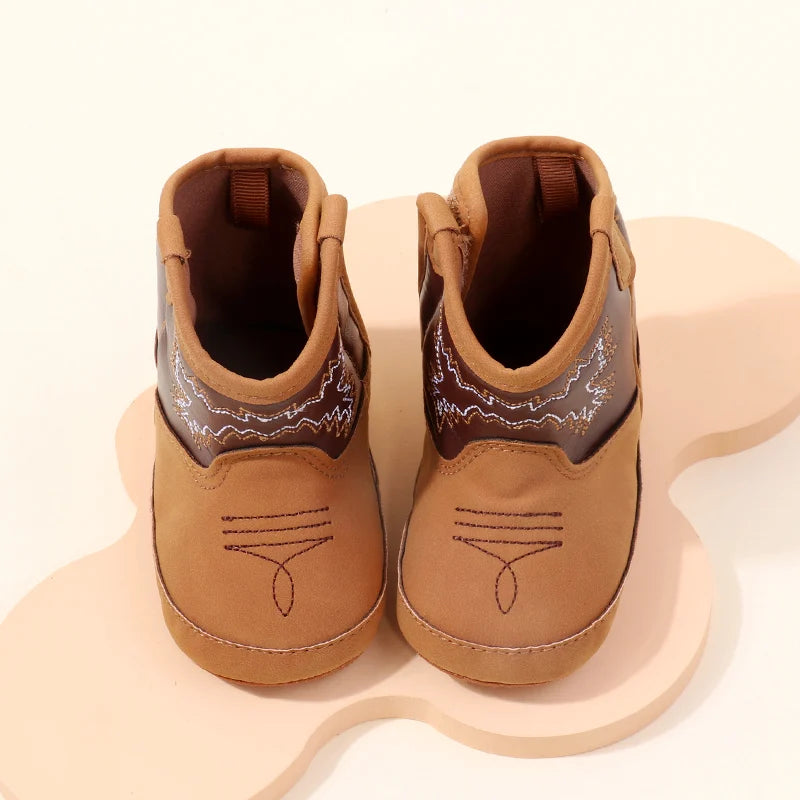 Baby PU Leather Boots – Soft Prewalker Shoes for Boys & Girls