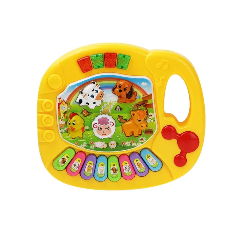 Cartoon Animal Piano Keyboard – Interactive Music Toy with Lights and Sounds