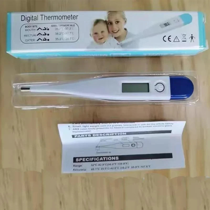 Digital Baby Bath & Body Thermometer – Accurate Armpit & Oral Temperature Monitor with Fever Alert
