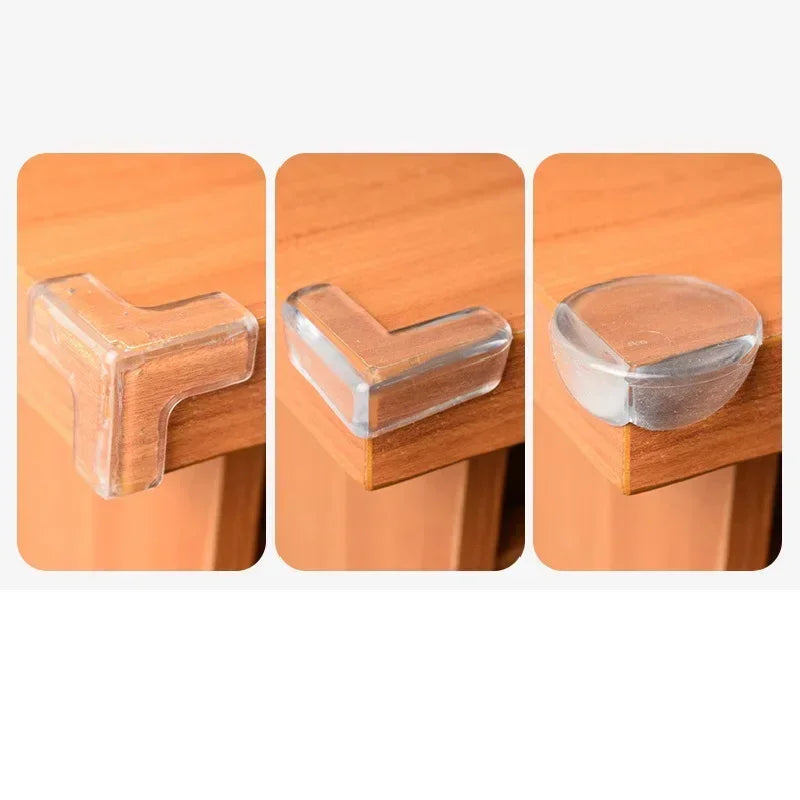 Silicone Corner Protectors – Soft Transparent Guards for Baby Safety (4/10pcs)