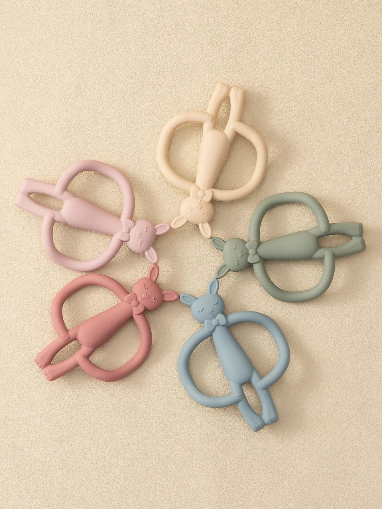 Silicone Rabbit Baby Teether – BPA Free Infant Chewing Toy