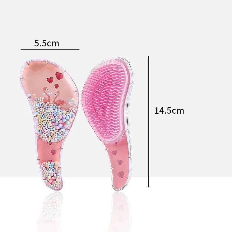 Cartoon Animal Baby Hair Comb – Anti-Knot Soft Scalp Massage Brush for Kids