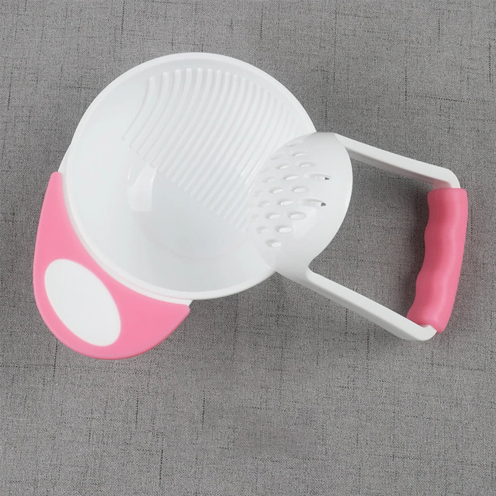 Baby Food Grinding Bowl Set – Manual Fruit & Veggie Supplementary Food Tool for Toddlers