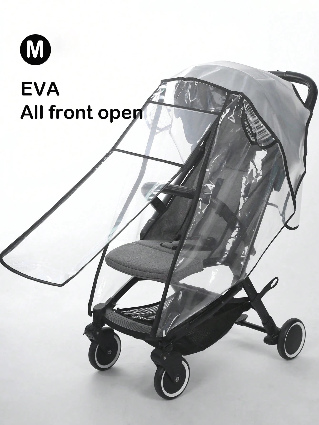 Waterproof Baby Stroller Rain Cover – Transparent Windproof EVA Shield for All Seasons