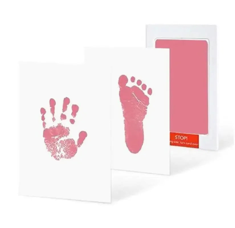 2-Set Baby Handprint & Footprint Ink Pads – Safe, Inkless Keepsake Kit for Babies or Pets