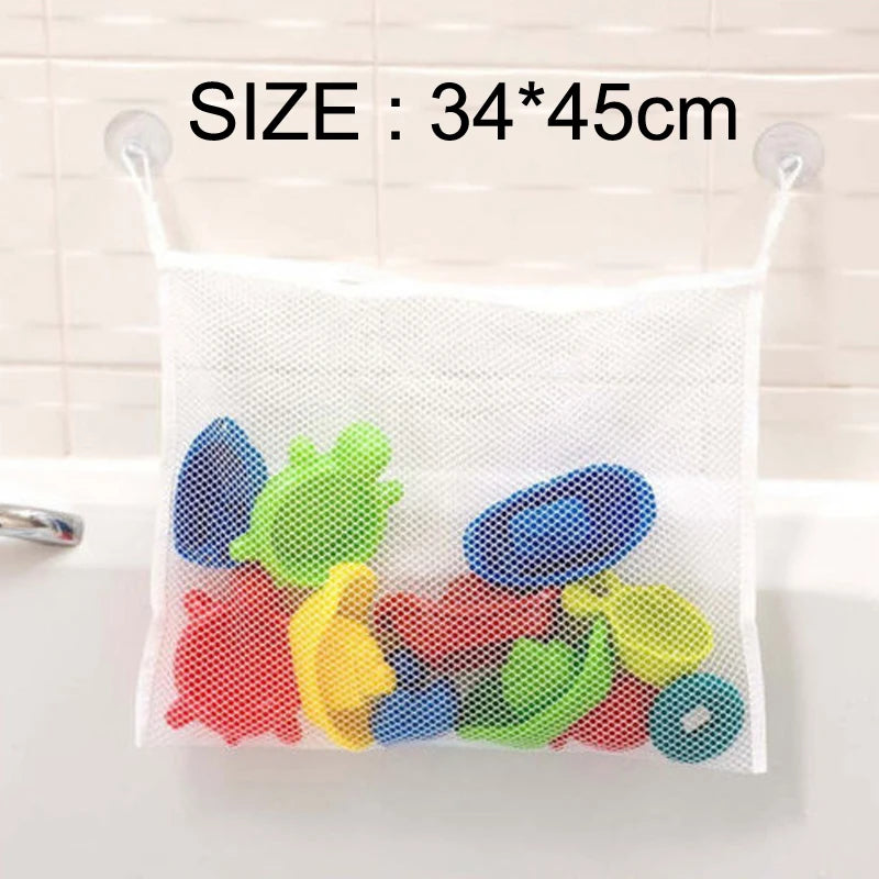Baby Bath Toy Storage Net – Mesh Organiser with Cartoon Animal Design for Bathrooms