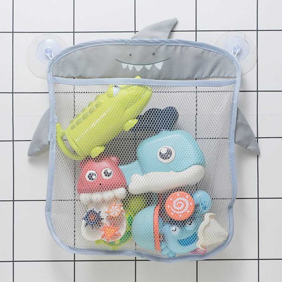Baby Bath Toy Storage Net – Mesh Organiser with Cartoon Animal Design for Bathrooms
