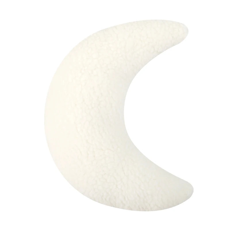 Moon-Shaped Baby Posing Pillow – Soft Plush Newborn Photography Prop for 0–12 Months