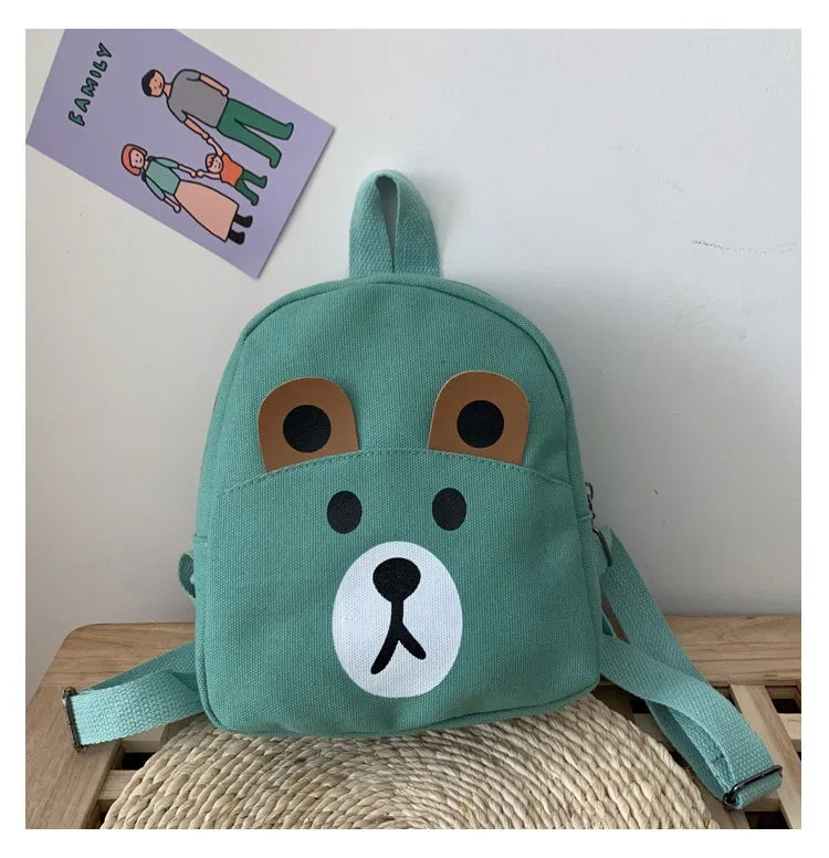 3D Cartoon Little Bear Plush Kids Backpack – Cute Mini School Bag for Toddlers