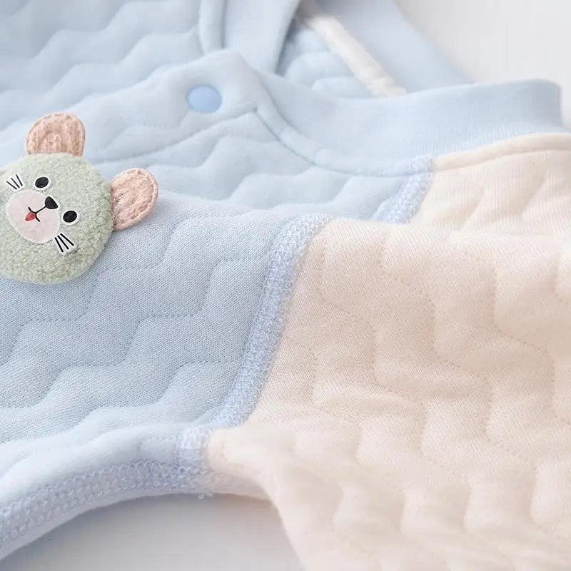 Newborn Cotton Baby Bodysuit – Long Sleeve Climbing Romper for Boys & Girls