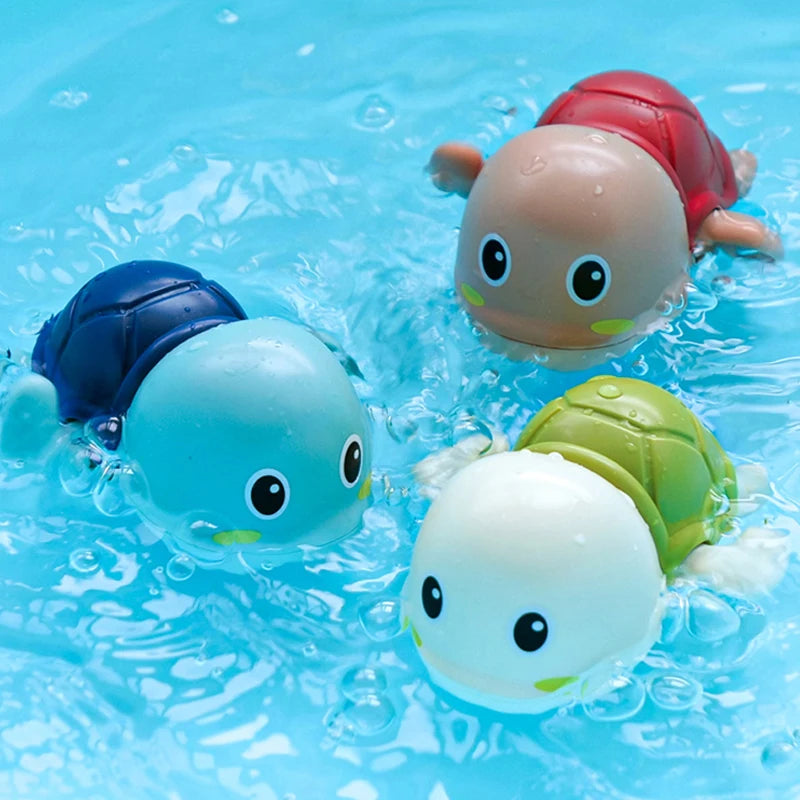 Clockwork Tortoise Bath Toy – Wind-Up Swimming Animal for Bathtub Fun