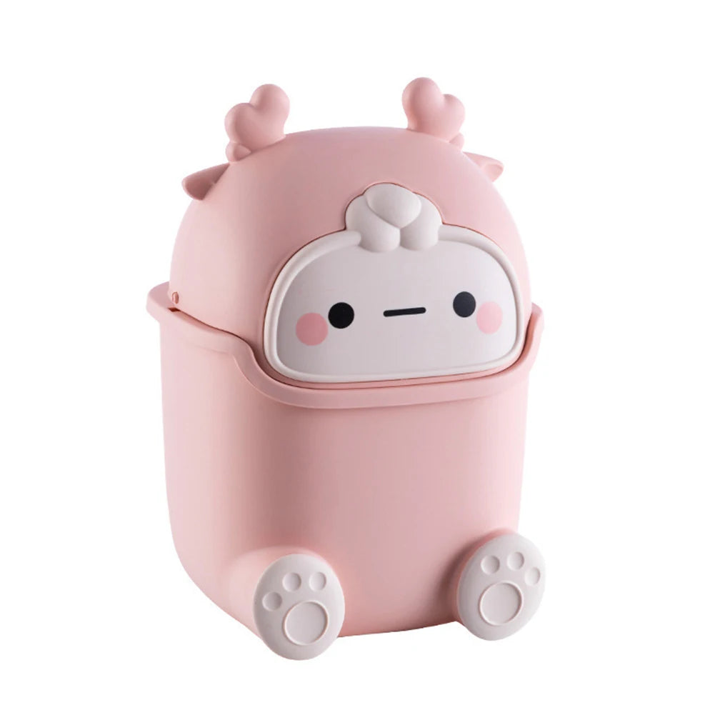 Mini Trash Can – Cute Rubbish Bin for Home, Office, Baby & Kids Room