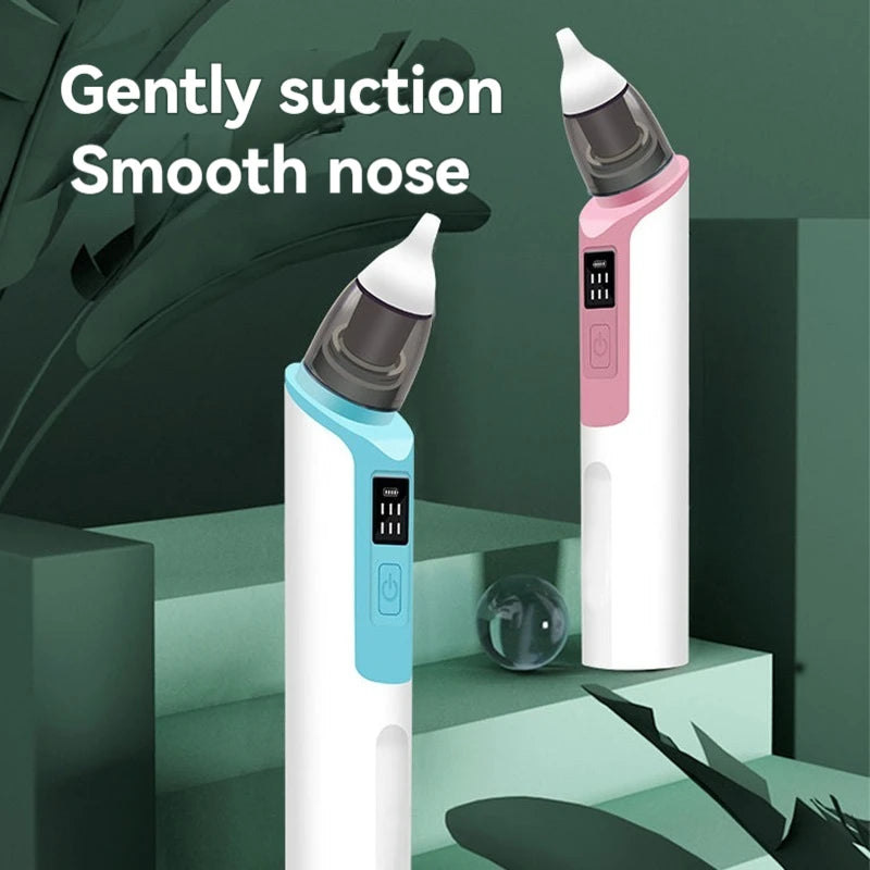 Electric Baby Nasal Aspirator – Rechargeable Mucus Cleaner for Newborn Congestion Relief