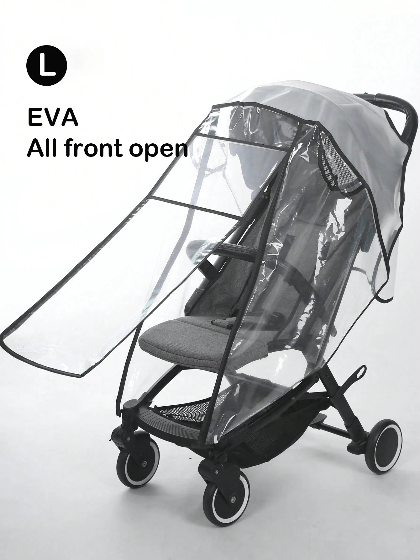 Waterproof Baby Stroller Rain Cover – Transparent Windproof EVA Shield for All Seasons