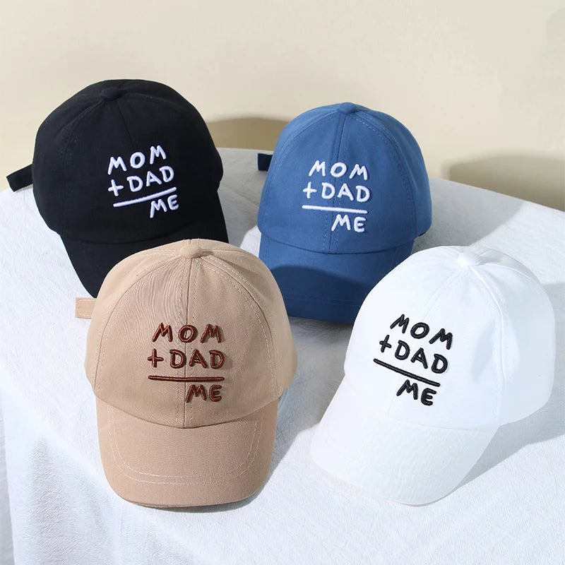 Adjustable Cotton Baby Baseball Cap – Letter Embroidery Snapback Hat for 1–3Y
