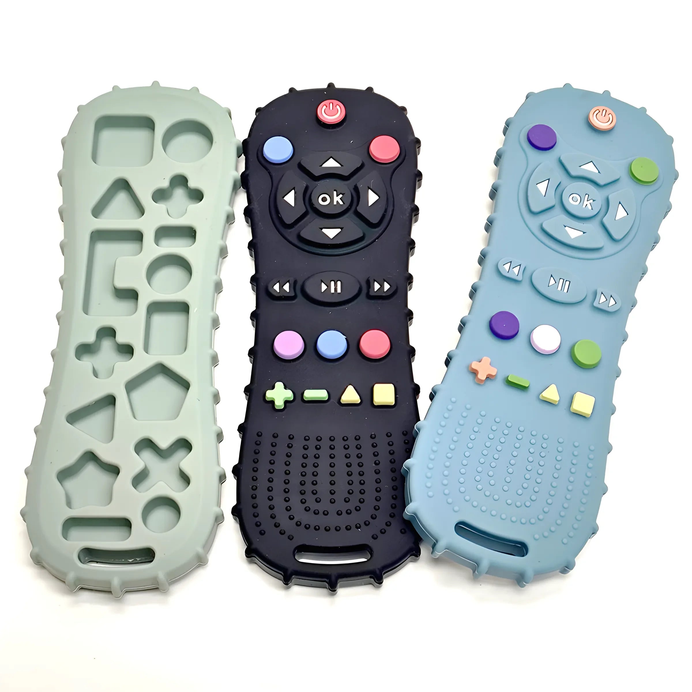 Baby Remote Control Silicone Teether – BPA-Free Pacifier Glove & Teething Toy for Infants and Toddlers