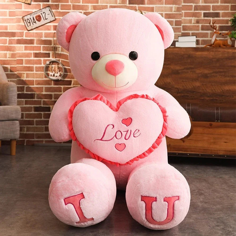 Giant Teddy Bear Plush Toy – 80/100cm Soft Stuffed Animal Gift for Kids & Loved Ones